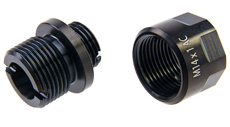 Silencer Adapter 11mm. CW to 14mm. CCW Black Adattatore Silenziatore - Tracer by COWCOW