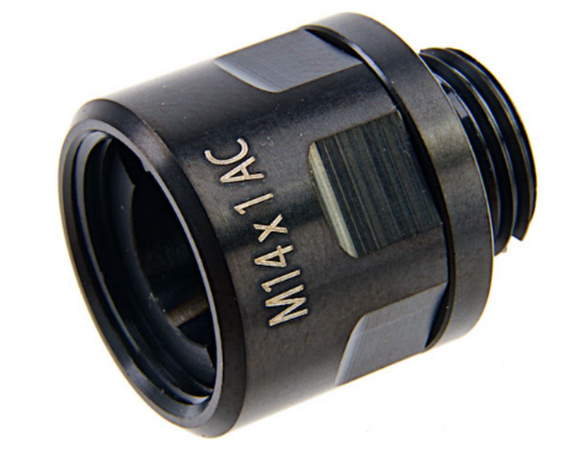 Silencer Adapter 11mm. CW to 14mm. CCW Black Adattatore Silenziatore - Tracer by COWCOW