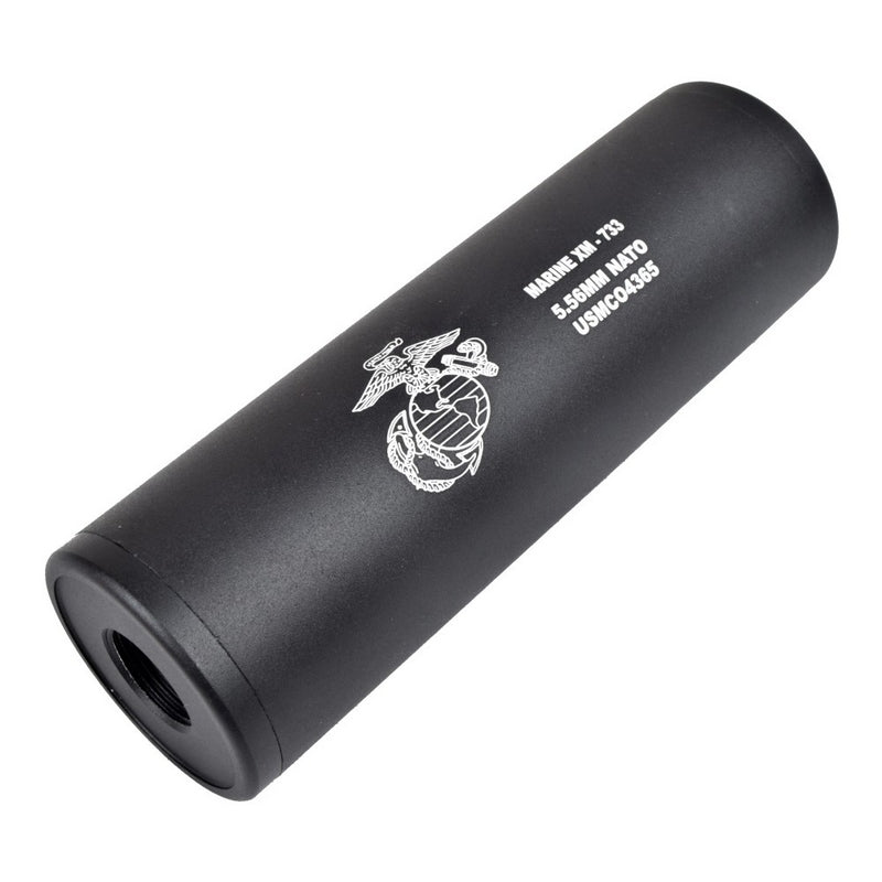 Silenziatore - Suppressor USMC Marine XM Universale Double Thread 110 x 35mm. by Cyma