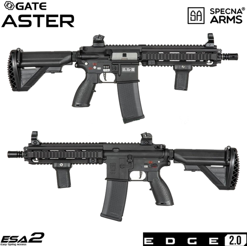 Specna Arms 416 SA-H20 Solar Trigger Helium Flat Hop Bucking ESA2 Black by Specna Arms