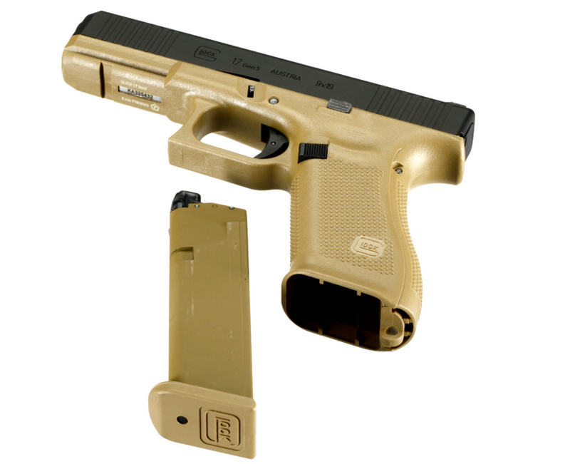 VFC Glock 17 Gen. 5 Metal Slide French Army Edition Dual Tone Coyote Tan - Black Version by VFC - Umarex