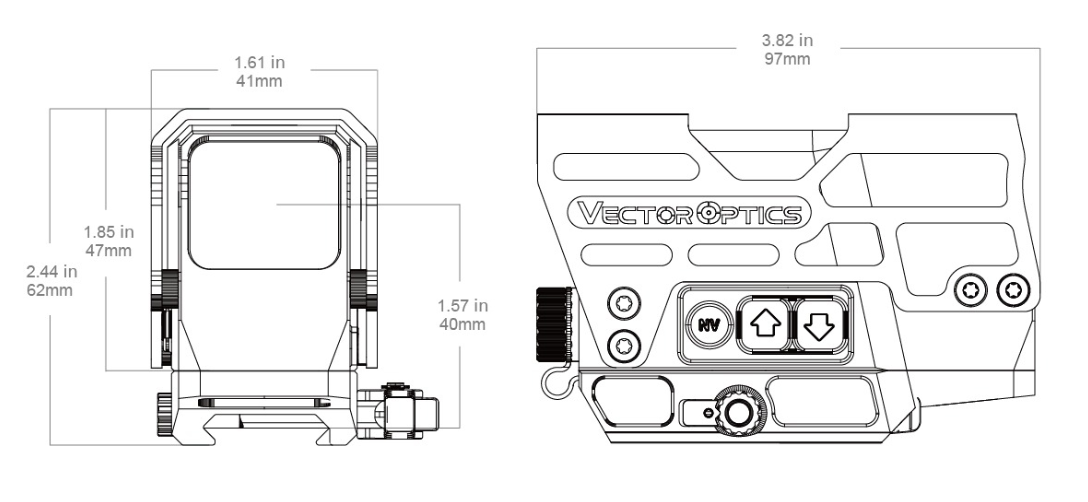 Vector Optics Frenzy Plus 1x31x26 Multi Reticle Red Dot Sight by Vector Optics
