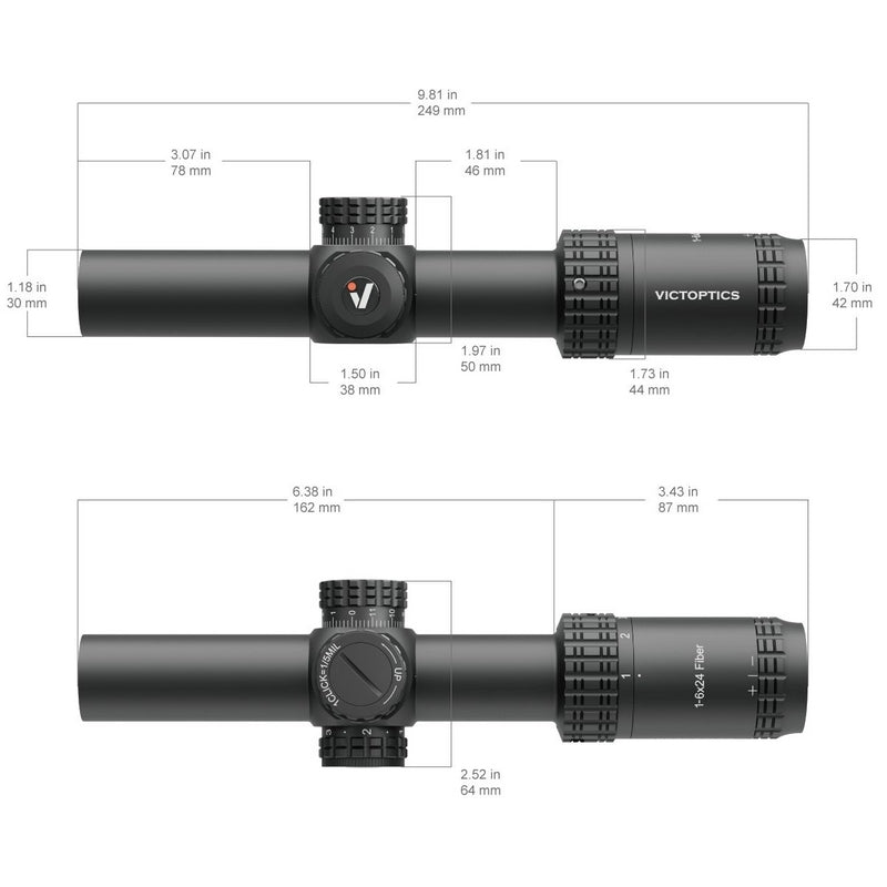 VictOptics S6 1-6x24i Fiber LPVO Scopeby VectorOptics