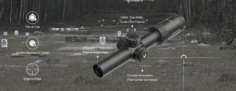 VictOptics S6 1-6x24i Fiber LPVO Scopeby VectorOptics