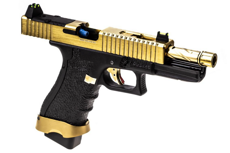 Vorsk EU7 Gold Tactical Metal Slide GBB Gas Blow Back by Vorsk