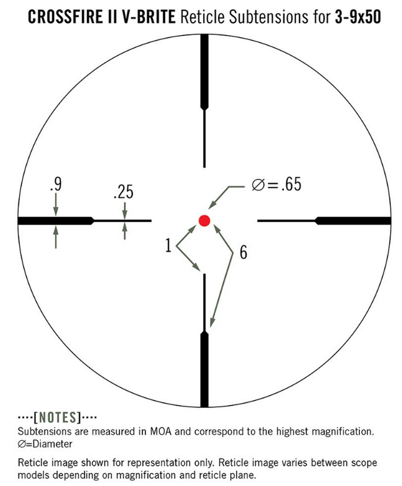 Vortex Optics Ottica CROSSFIRE II 3-9X50 by Vortex