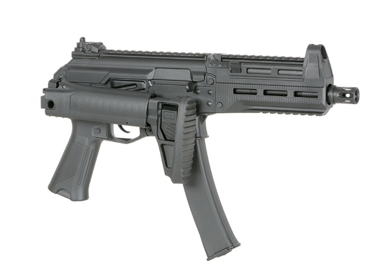 Well Pro WE06 Vytaz - AK12 Type 9x19 Submachine Gun Mosfet AEG Folding & Retractable Stock by Well