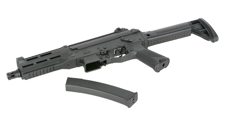 Well Pro WE06 Vytaz - AK12 Type 9x19 Submachine Gun Mosfet AEG Folding & Retractable Stock by Well