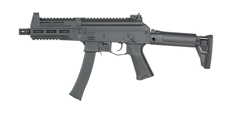 Well Pro WE06 Vytaz - AK12 Type 9x19 Submachine Gun Mosfet AEG Folding & Retractable Stock by Well
