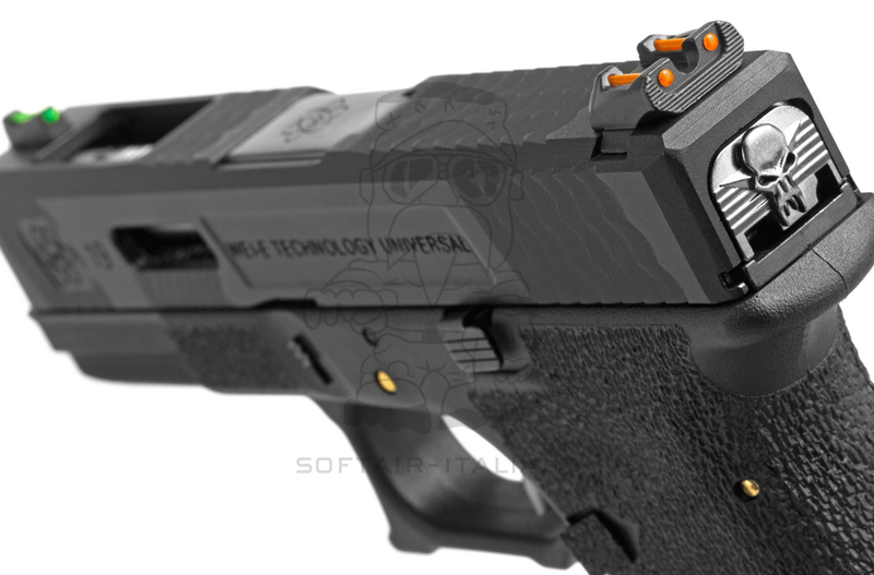 WE G-Force 19 BK Silver Barrel Metal Slide Version GBB Gas Blow Back by WE