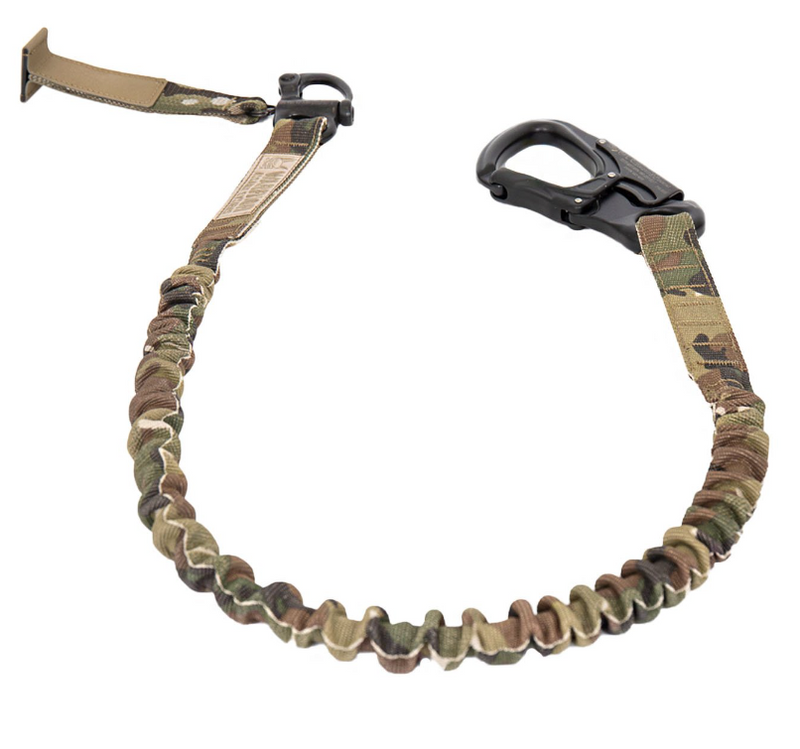 Warrior Assault System Multicam Personal Retention Lanyard with Snap Shackle and Tango Carabine Clip by Warrior Assault System