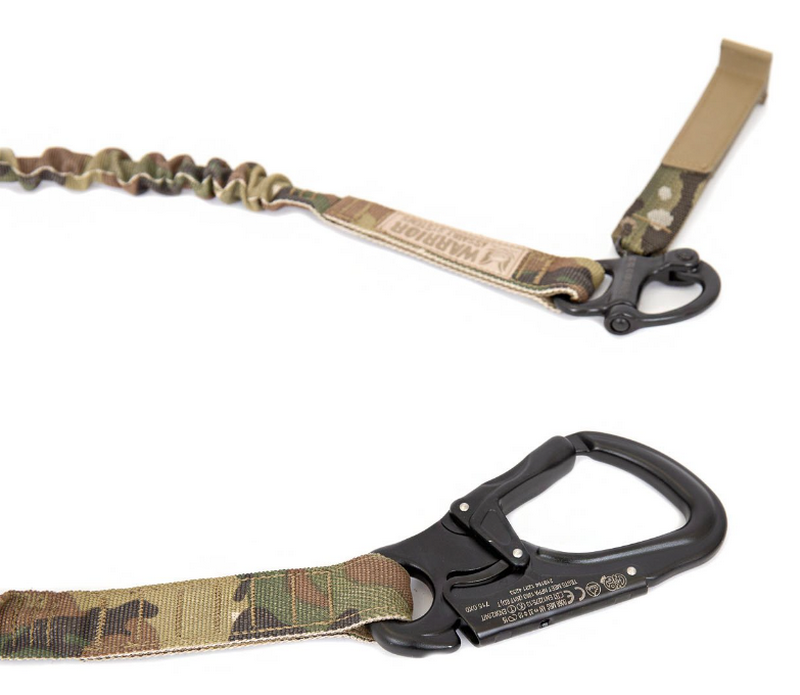 Warrior Assault System Multicam Personal Retention Lanyard with Snap Shackle and Tango Carabine Clip by Warrior Assault System