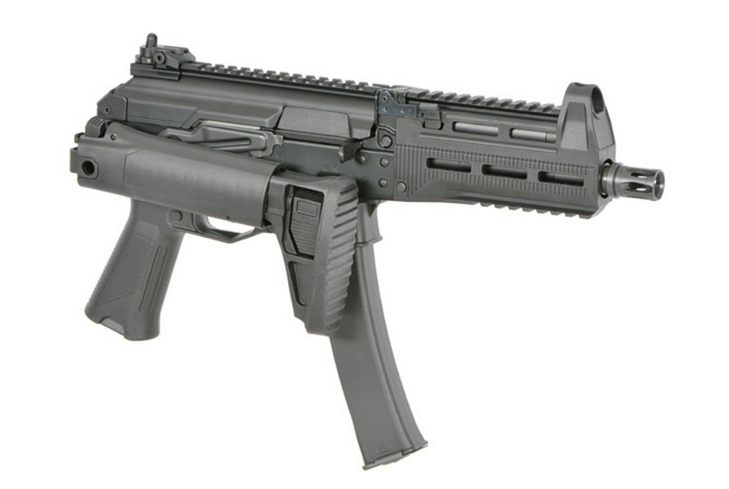Well PPK-20 Style 9mm. Steel Body SMG - PDW Russian Army ETU Eshooter AEG WE06 by Well