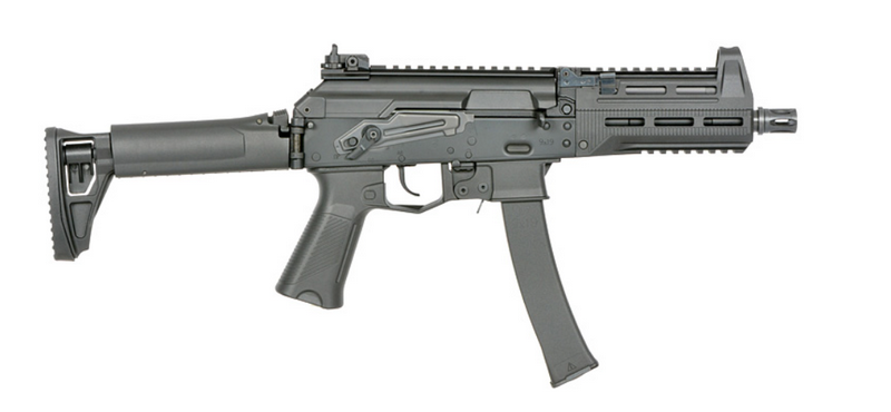 Well PPK-20 Style 9mm. Steel Body SMG - PDW Russian Army ETU Eshooter AEG WE06 by Well