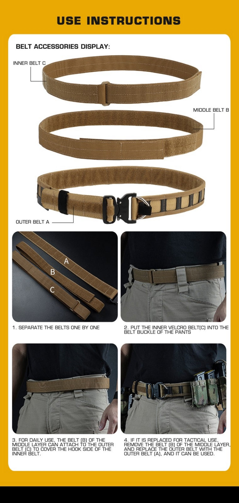 Wosport MC Multicam Knight Special Combat Buckle Tactical Belt Cintura Tattica by Wosport