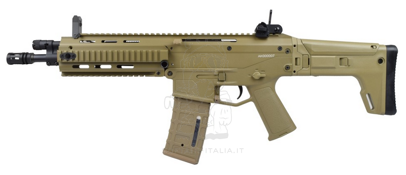 A&K ACR - MSDA RIS Version Dark Earth Tan Folding & Extendable Stock by A&K