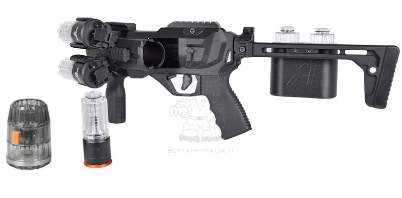 AceTech Volcano Deluxe Tracer 40mm. Grenade Launcher with RGB Color Flame Effect & Built-In Rechargeable Tracer Unitby AceTech