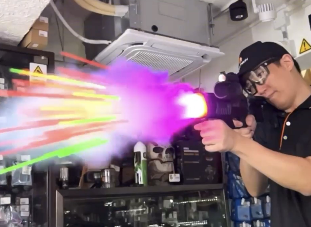 AceTech Volcano Tracer 40mm. Grenade Launcher with RGB Color Flame Effect &  Built-In Rechargeable Tracer Unit by AceTech