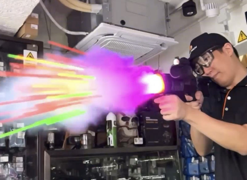 AceTech Volcano Tracer 40mm. Grenade Launcher with RGB Color Flame Effect &  Built-In Rechargeable Tracer Unit by AceTech