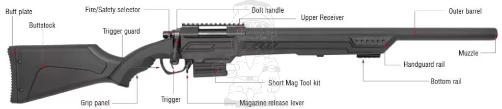 Action Army AAC T11 Spring Bolt Action Rifle by Action Army