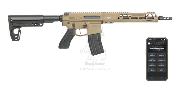 AeroKnox M920A AX // 15 AEG Rifle ETU Bluetooth Tan Version by Aeroknox > Double Bell