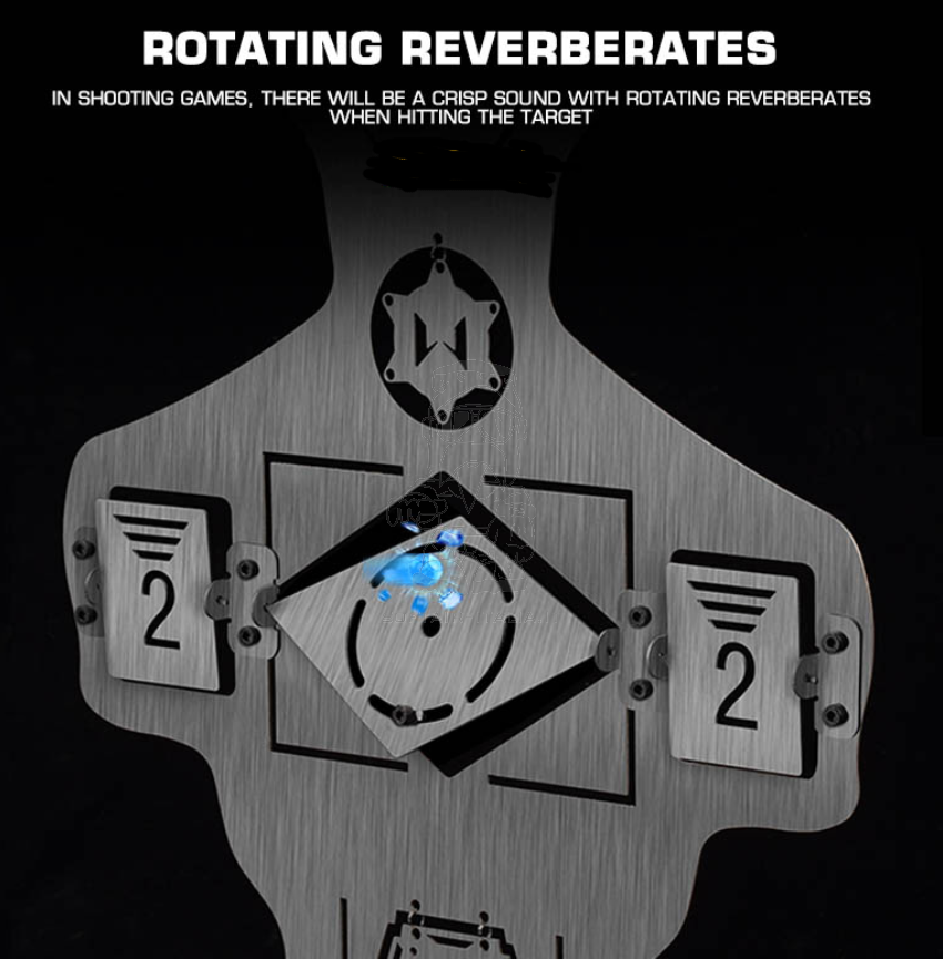 Airsoft - Softair Human Fake Metal  Tilting - Reactive Targets Half Body Bersaglio Mezzo Busto in Metallo con Bersagli Basculanti - Reattivi