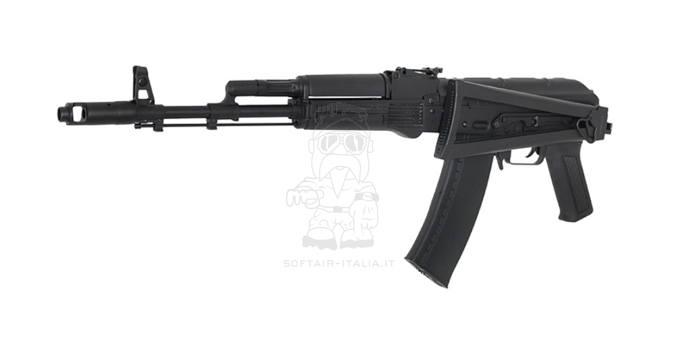 AK74 Full Steel EShooter Etu - Mosfet Folding Stock Calcio Pieghevole by Cyma Platinum