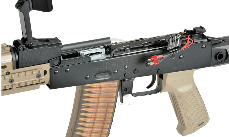 AK74 TRAX Strike Ind. EMG Licensed KeyMod EShooter AEG Desert Tan Version by Cyma Platinum