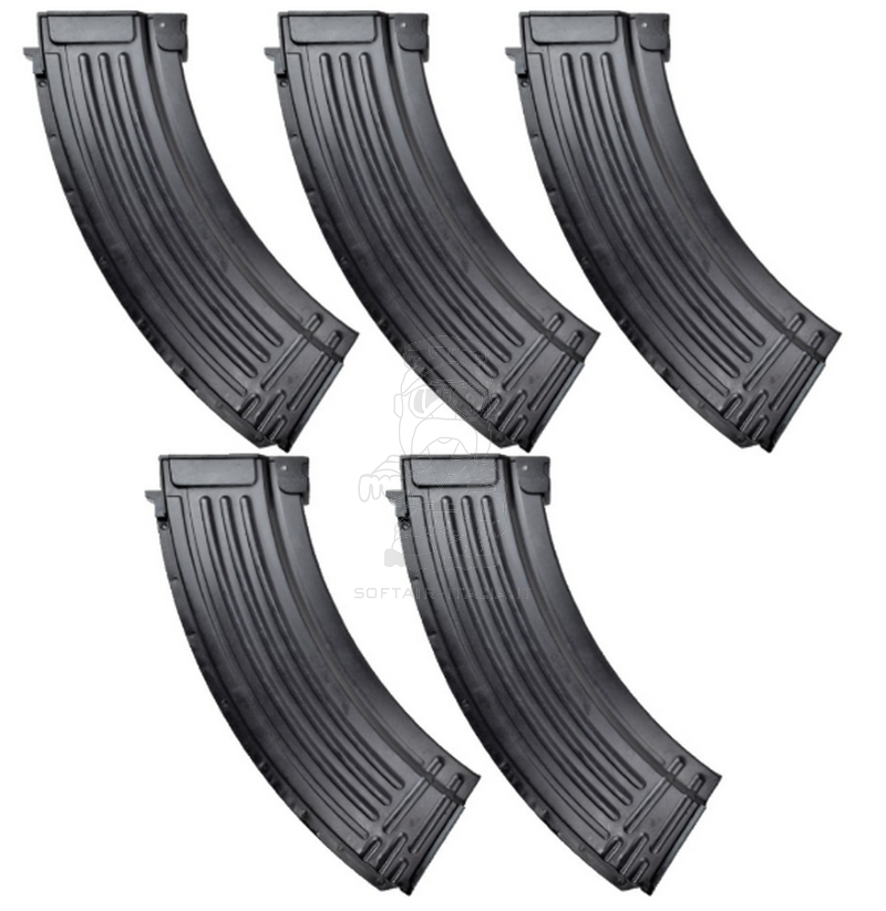 AK 120bb Mid Cap Metal Magazine 5pcs Kit by E&L