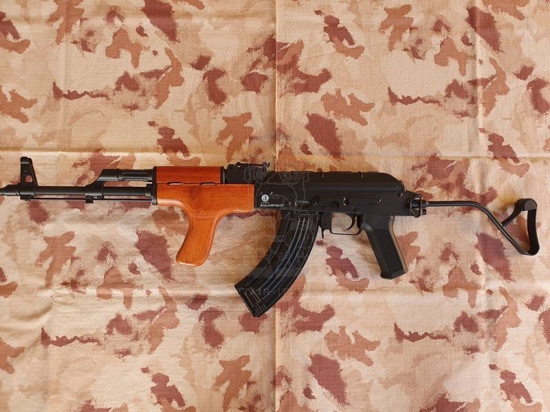 AK AIMS Full Wood & Metal EBB Electric Blow Back Scarrellante by Cybergun