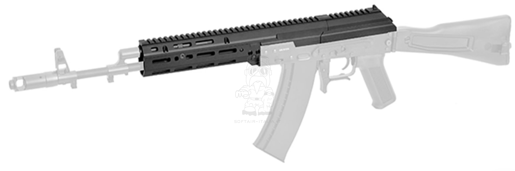 AK AKM - AK105 MK3 SAG Mk.3 Type Monolithic 1913 20mm. CNC Aluminum Top Handguard Kit by 5KU