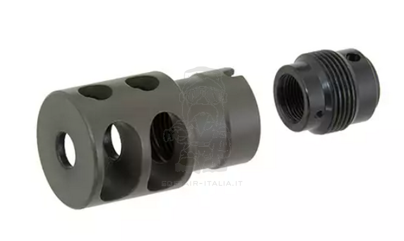AK "Grizzly"  Metal Muzzle Brake Spegnifiamma 14mm CCW by Cyma