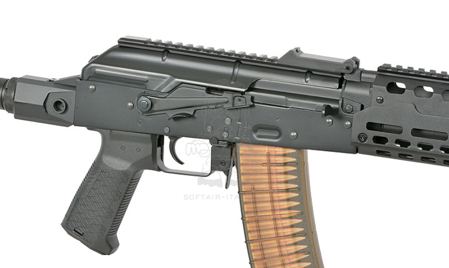 AKS-74U CQB TRAX Strike Ind. EMG Licensed M-Lock EShooter AEG BK Black Version by Cyma Platinum