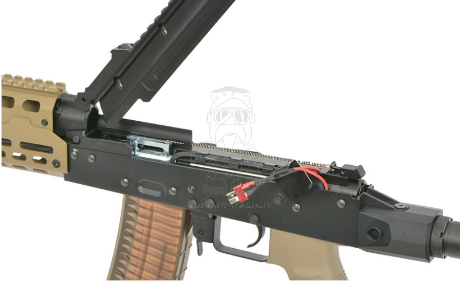 AKS-74U TRAX CQB Strike Ind. EMG Licensed M-Lock EShooter AEG Desert Tan Version by Cyma Platinum