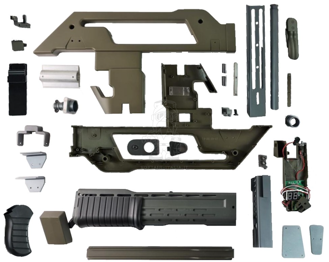 Alien M41A Pulse Rifle Conversion Kit OD by Snow Wolf