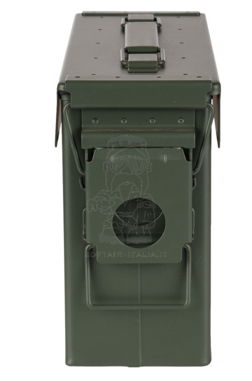 Ammo Steel Box cal.30 Cassetta Porta Munizioni in Acciaio "Touch At Your Own Risk"