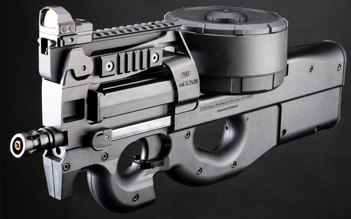 Angel Custom P90 ZAKU 3000bb Auto Electric Winding Drum Magazine Caricatore Elettrico by Angel Custom