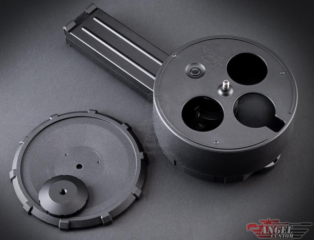 Angel Custom P90 ZAKU 3000bb Auto Electric Winding Drum Magazine Caricatore Elettrico by Angel Custom