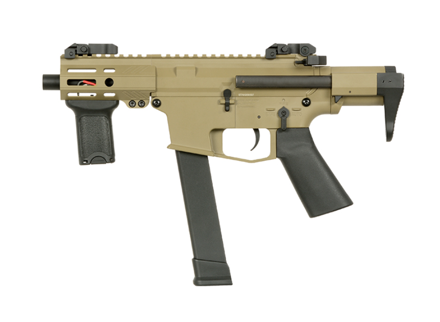 Angstadt Arms >  EMG SCW-9 G3 Desert Tan DE Dark Earth Full Metal Submachine AEG by S&T >  EMG >  Angstadt Arms by S&T >  EMG >  Angstadt Arms