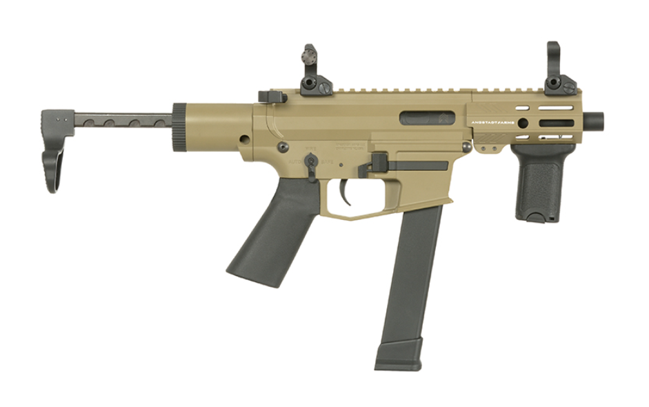 Angstadt Arms >  EMG SCW-9 G3 Desert Tan DE Dark Earth Full Metal Submachine AEG by S&T >  EMG >  Angstadt Arms by S&T >  EMG >  Angstadt Arms