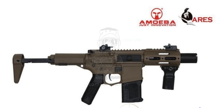 Ares EFCS AM-015 Stubby CQB Badge Speed Trgigger AEG Tan Version by Ares