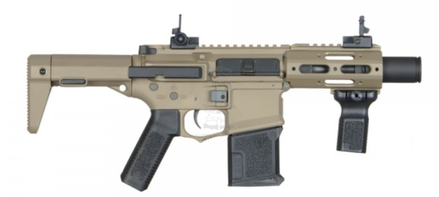 Ares EFCS AM-015 Stubby CQB Badge Speed Trgigger AEG Tan Version by Ares