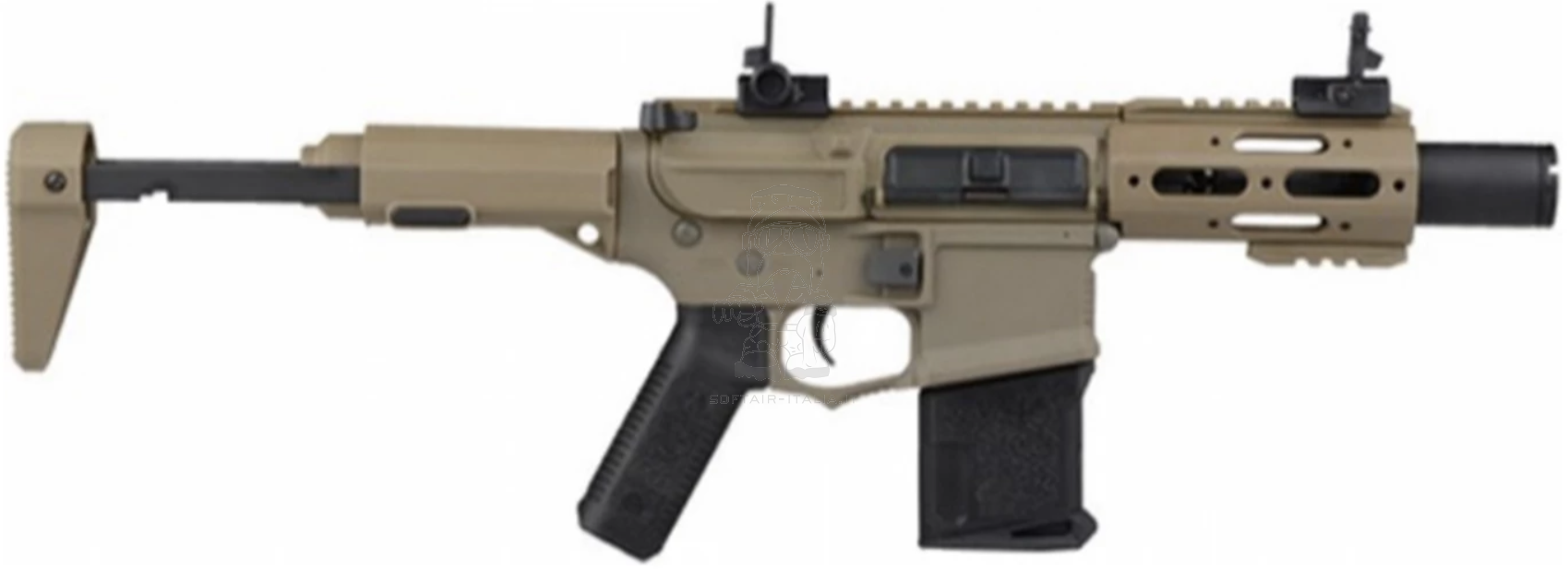 Ares EFCS AM-015 Stubby CQB Badge Speed Trgigger AEG Tan Version by Ares