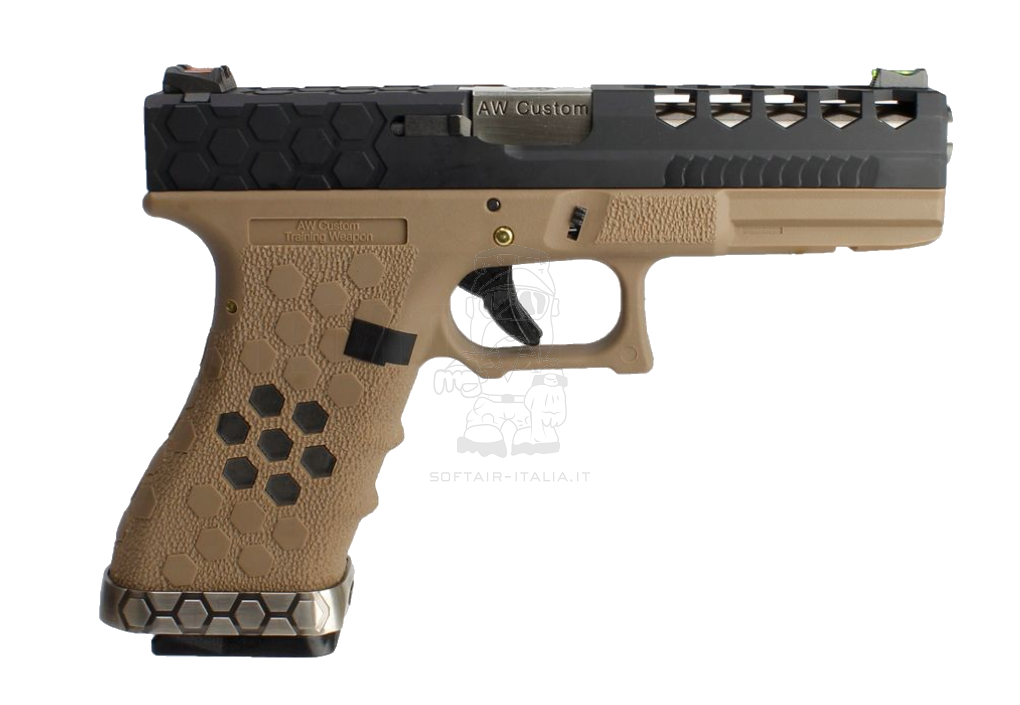 AW Custom G Type  Hex Cut VX0111 GBB Dual Tone Tan - Black by Armorer Works