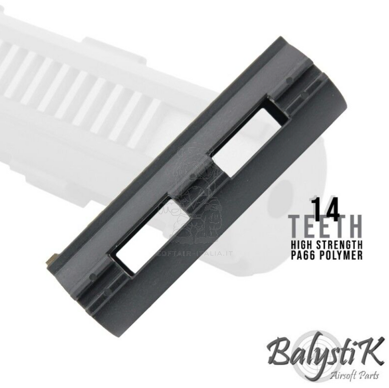 Balystic 14 Teeth Steel Lightweight Rack AEG Piston by Balystic