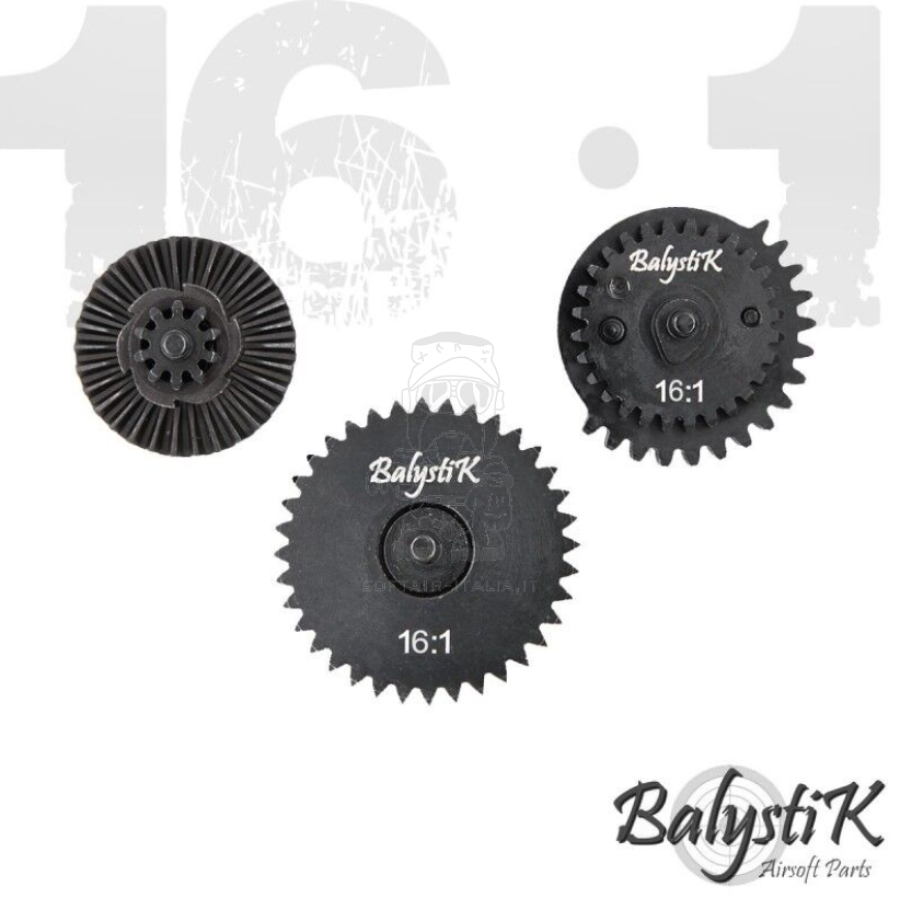 Balystic 16:1 Steel CNC High Speed Gear Set Kit Ingranaggi by Balystik