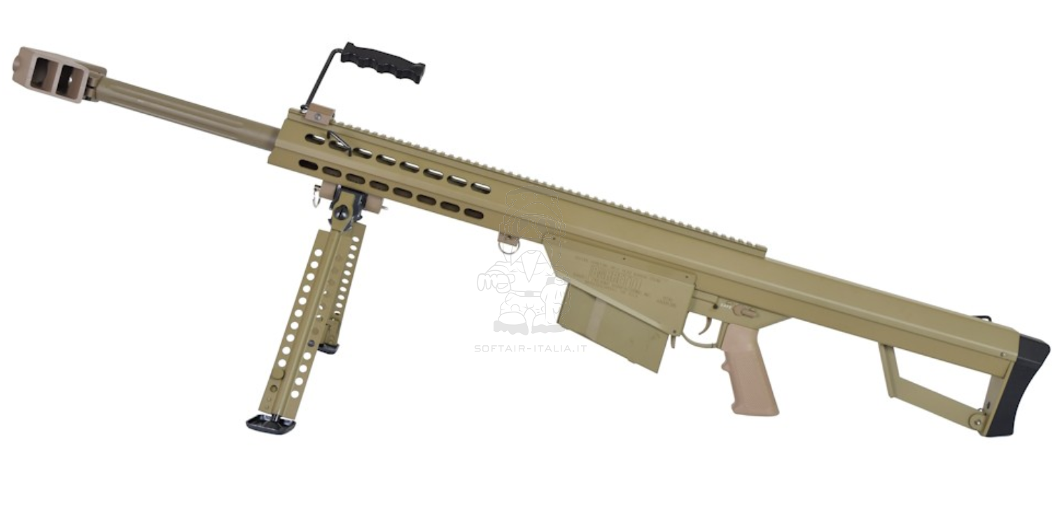 Barrett M82A1 CQB Officially Licensed Tan Version AEG by Snow Wolf