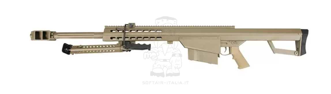Barrett M82A1 CQB Officially Licensed Tan Version AEG by Snow Wolf