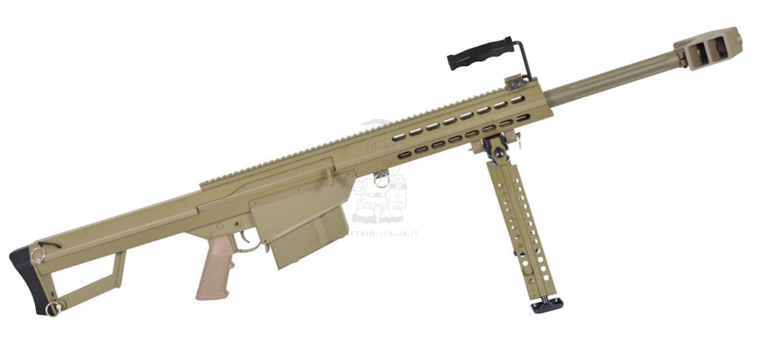 Barrett M82A1 CQB Officially Licensed Tan Version AEG by Snow Wolf
