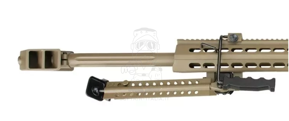 Barrett M82A1 CQB Officially Licensed Tan Version AEG by Snow Wolf